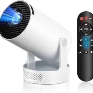 Mini Vidéoprojecteur Smart HY300 - 4K Support / Android 11 / WiFi 6 (Rotation 180°)
