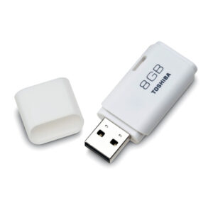 Clé USB Toshiba TransMemory – 8 Go – USB 2.0 (Blanc)